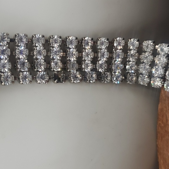 ‎N3330 stunning tennis tie elegant formal necklace bling it up! - Picture 4 of 5